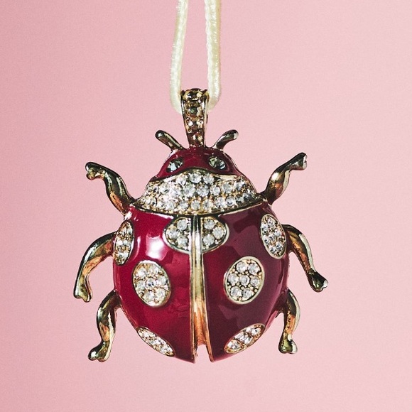 Pave Crystal & Gold Ornaments